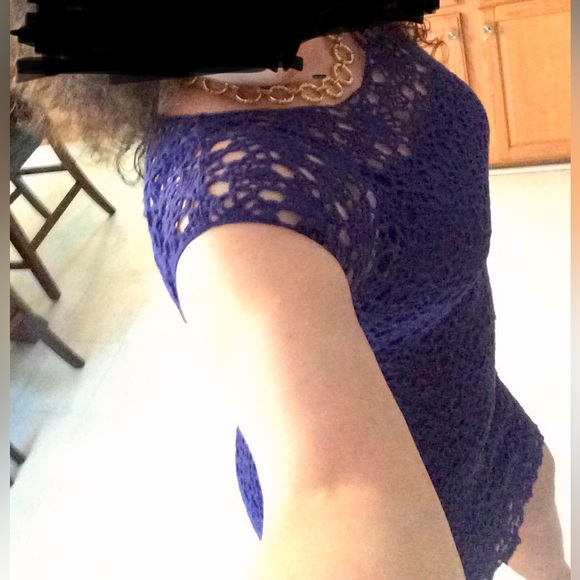 Lauren by Ralph Lauren crochet mini dress with slip - Picture 9 of 10